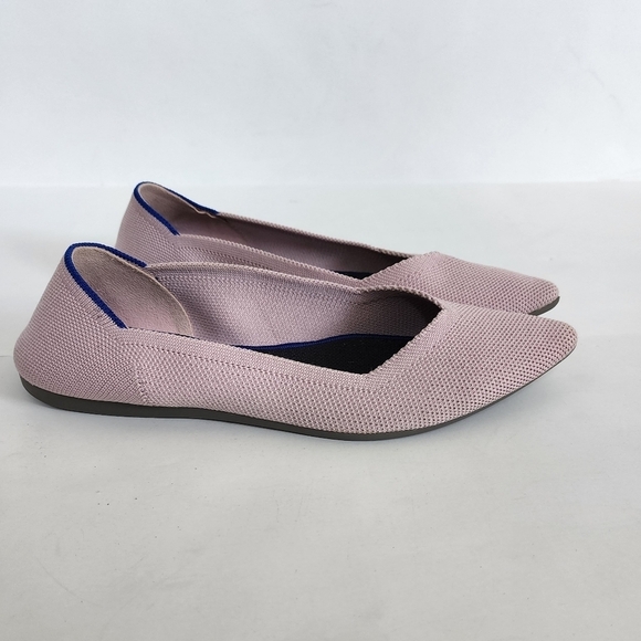 Rothys petal pink pointy tie flats size 7.5 - Picture 3 of 8